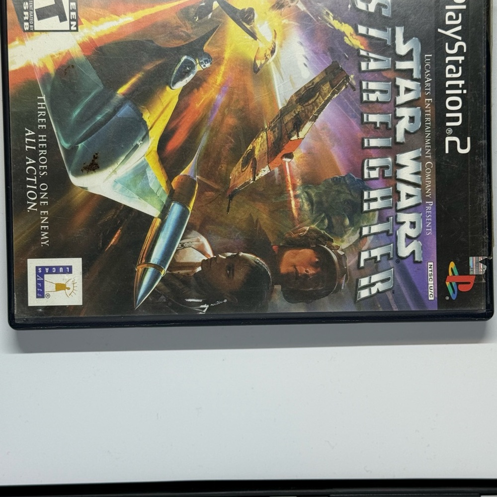 Sony Black PS2 Video Game Star Wars Jedi Starfighter